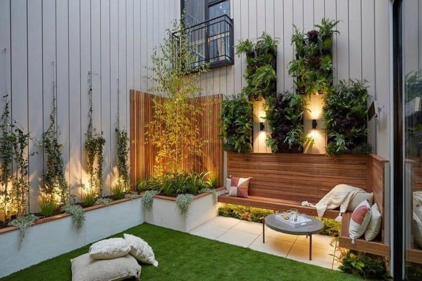 Modern garden outdoor decoration: ideas for a design space