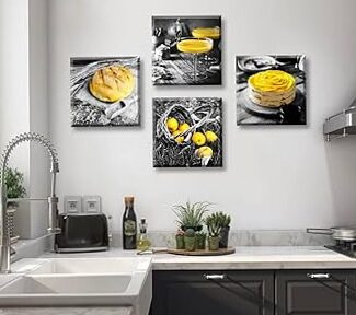 What decoration canvas for my white kitchen